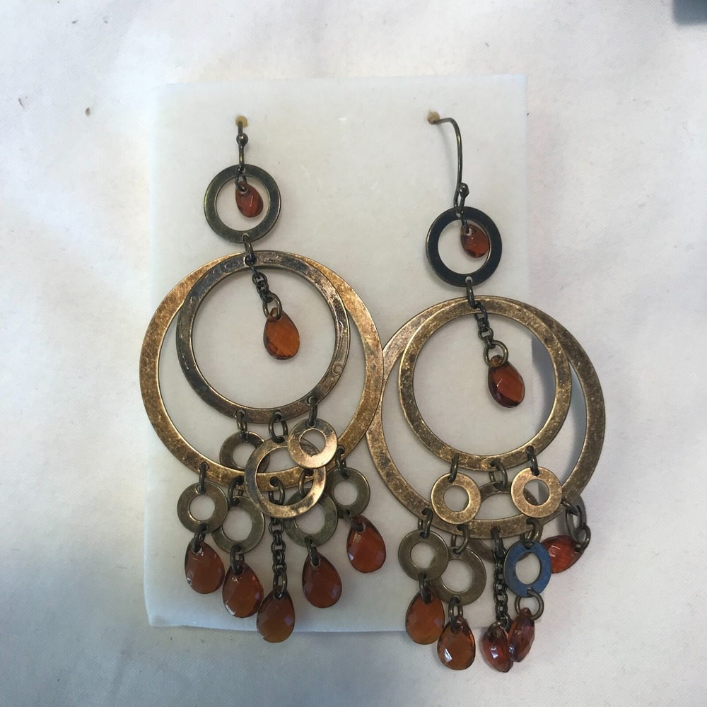 Mark by Avon 2006 Perfect Zen Earrings - Burnished‎ Brass